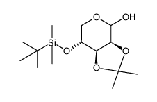 (1S,5R,6R)-8,8-dimethyl-3,7,9-trioxa-5-(1,1,2,2-tetramethyl-1-silapropoxy)bicyclo[4.3.0]nonan-2-ol结构式