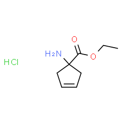 1-氨基-3-环戊烯甲酸乙酯盐酸盐结构式