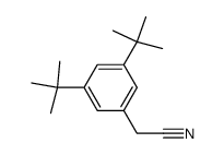2-[3,5-di-(tert-butyl)phenyl]acetonitrile结构式