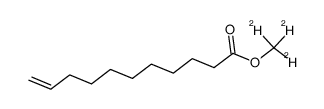 10-十一碳烯酸甲基-d3酯结构式