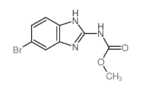 6-溴-1H-苯并[d]咪唑-2-氨基甲酸甲酯结构式