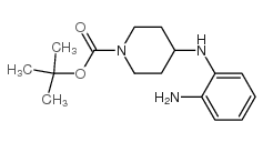 4-(2-氨基苯氨基)哌啶-1-甲酸叔丁酯结构式