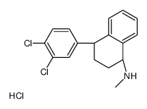 (1R,4R)-4-(3,4-dichlorophenyl)-N-methyl-1,2,3,4-tetrahydronaphthalen-1-amine,hydrochloride Structure