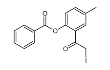 2-(2-iodoacetyl)-4-methylphenyl benzoate Structure