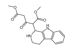 dimethyl ester of α-[1,2,3,4-tetrahydro-β-carbolinyl-(1)]acetonedicarboxylic acid Structure