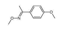 o-methyl 4-methoxyacetophenone oxime结构式
