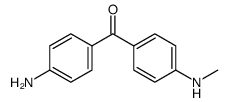 4-(N-methylamino)-4'-aminobenzophenone结构式