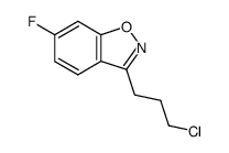 1-chloro-3-(6-fluoro-benzo[d]isoxazol-3-yl)-propane结构式