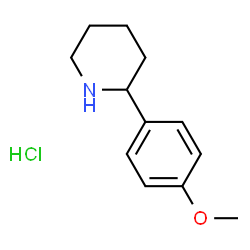 2-(4-Methoxyphenyl)piperidine hydrochloride Structure