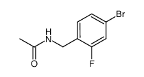 N-(4-bromo-2-fluoro-benzyl)-acetamide Structure