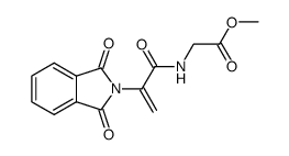 [2-(1,3-Dioxo-1,3-dihydro-isoindol-2-yl)-acryloylamino]-acetic acid methyl ester结构式