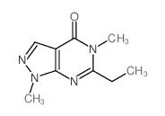 3-ethyl-4,9-dimethyl-2,4,8,9-tetrazabicyclo[4.3.0]nona-2,7,10-trien-5-one Structure