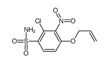 2-chloro-3-nitro-4-prop-2-enoxybenzenesulfonamide Structure