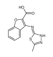 3-[(5-methyl-1,3,4-thiadiazol-2-yl)amino]-1-benzofuran-2-carboxylic acid Structure