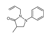 3-Pyrazolidinone, 4-methyl-1-phenyl-2-(2-propen-1-yl) Structure