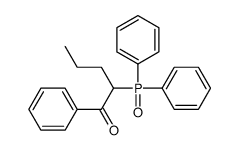 2-diphenylphosphoryl-1-phenylpentan-1-one Structure