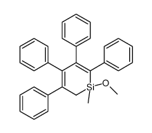 1-methoxy-1-methyl-3,4,5,6-tetraphenyl-2H-siline结构式