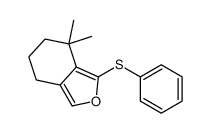 7,7-dimethyl-1-phenylsulfanyl-5,6-dihydro-4H-2-benzofuran结构式
