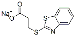 3-(Benzothiazol-2-ylthio)propionic acid sodium salt Structure