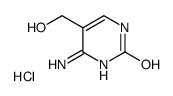 6-amino-5-(hydroxymethyl)-1H-pyrimidin-2-one,hydrochloride结构式