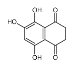 1,4-Naphthoquinone,2,3-dihydro-5,6,8-trihydroxy-(7CI) Structure