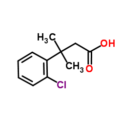3-(2-Chlorophenyl)-3-methylbutanoic acid Structure
