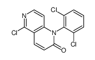 5-Chloro-1-(2,6-dichlorophenyl)-1,6-naphthyridin-2(1H)-one Structure