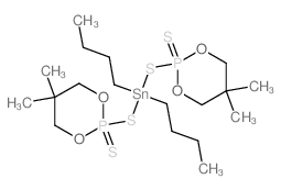 dibutyltin; 5,5-dimethyl-2-sulfanylidene-2-sulfido-1,3-dioxa-2$l^C18H38O4P2S4Sn-2-phosphacyclohexane picture