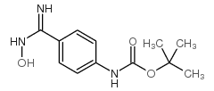 tert-butyl 4-(n-hydroxycarbamimidoyl)-phenylcarbamate Structure