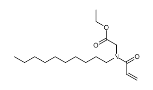 (Acryloyl-decyl-amino)-acetic acid ethyl ester结构式
