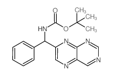 tert-butyl (phenyl(pteridin-7-yl)methyl)carbamate结构式