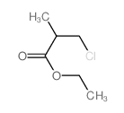 Propanoic acid,3-chloro-2-methyl-, ethyl ester结构式