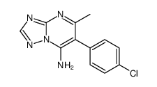 6-(4-chlorophenyl)-5-methyl-[1,2,4]triazolo[1,5-a]pyrimidin-7-amine Structure