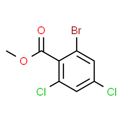 2-Bromo-4,6-dichlorobenzoic acid methyl ester Structure