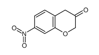 7-硝基苯并二氢吡喃-3-酮结构式