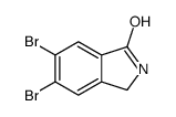 5,6-二溴-2,3-二氢-异吲哚-1-酮结构式