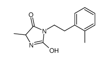 5-methyl-3-[2-(2-methylphenyl)ethyl]imidazolidine-2,4-dione Structure