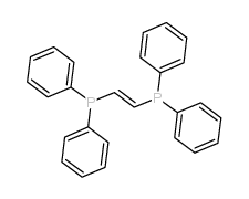 反-1,2-双(二苯基磷基)乙烯结构式