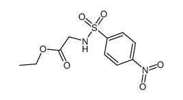 ethyl 2-(4-nitrobenzenesulfonylamido)acetate Structure