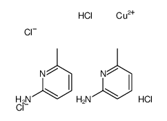 copper,hydron,6-methylpyridin-2-amine,tetrachloride Structure