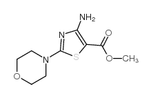 4-氨基-2-(吗啉-4-基)-1,3-噻唑-5-羧酸甲酯结构式