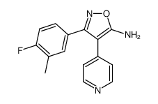 5-Amino-3-(4-fluoro-3-methylphenyl)-4-(4-pyridyl)isoxazole Structure