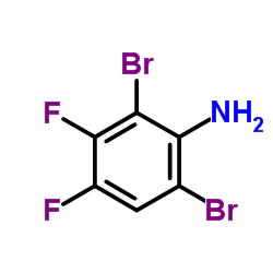 2,6-Dibromo-3,4-difluoroaniline Structure