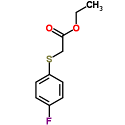 Ethyl [(4-fluorophenyl)sulfanyl]acetate Structure