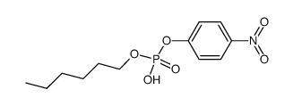 phosphoric acid hexyl ester-(4-nitro-phenyl ester)结构式