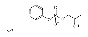 monosodium 2-hydroxypropyl phenyl phosphate Structure
