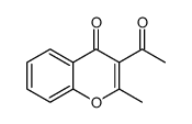 3-acetyl-2-methylchromen-4-one Structure