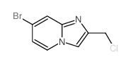 7-溴-2-(氯甲基)-咪唑并[1,2-a]吡啶结构式
