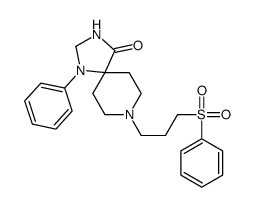 8-[3-(benzenesulfonyl)propyl]-1-phenyl-1,3,8-triazaspiro[4.5]decan-4-one Structure