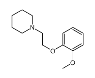 1-[2-(2-METHOXYPHENOXY)ETHYL]-PIPERIDINE结构式